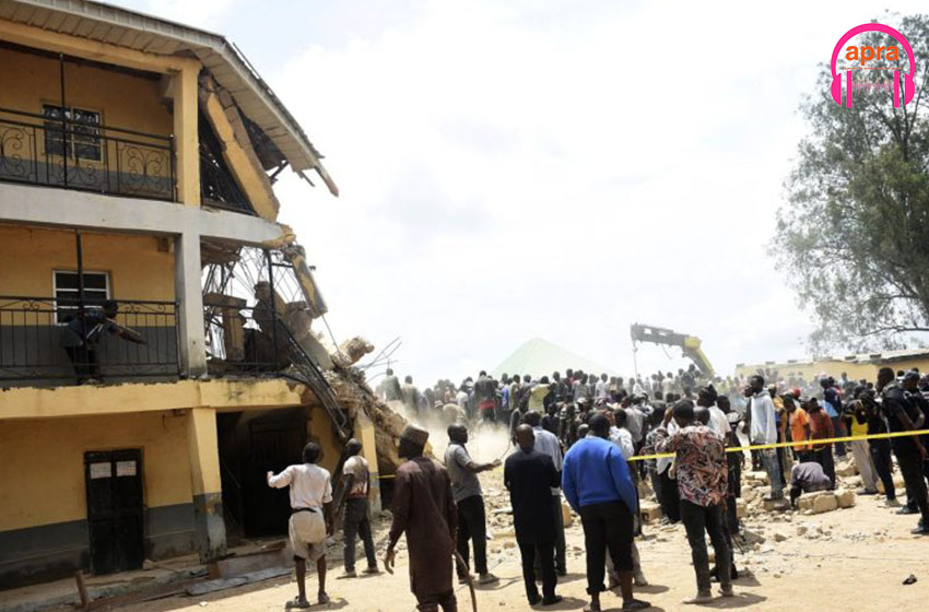 Nigeria : l’effondrement d’un bâtiment scolaire de deux étages fait 22 morts