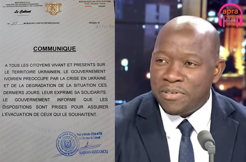 500 ivoiriens en Ukraine : une cellule mise en place sous la liaison de Phillipe Mangou en contact avec Abidjan.