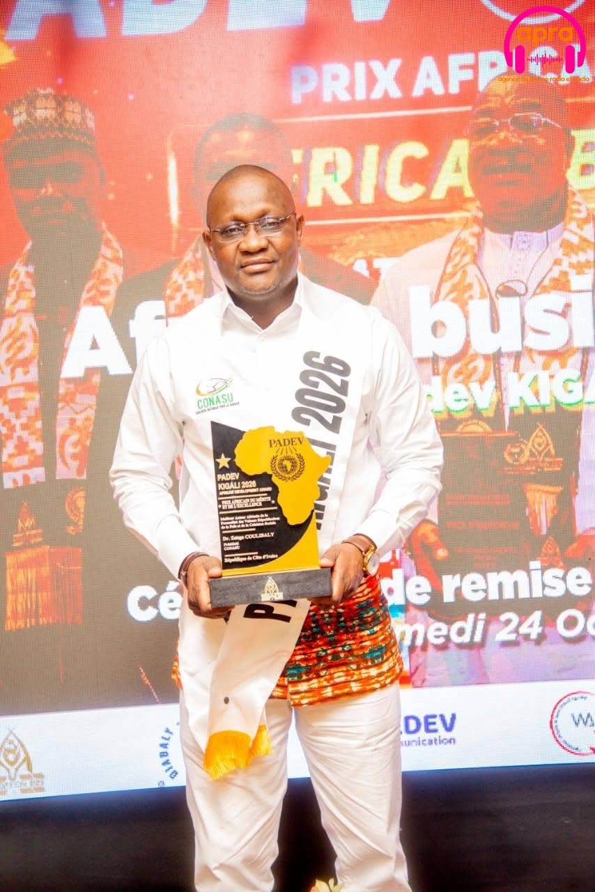 Société / PADEV Kigali 2026 : Zanga Coulibaly distingué pour son engagement en faveur de la paix et de la cohésion sociale.