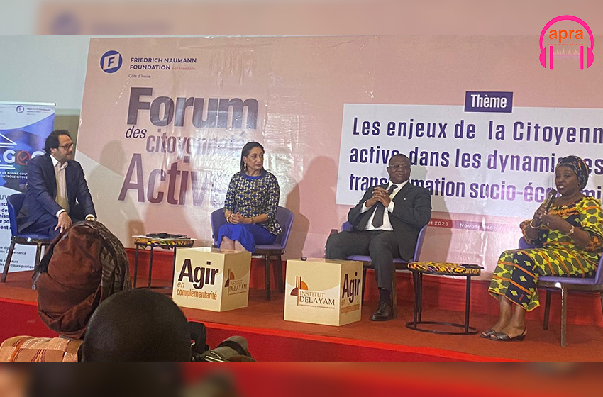 Forum des citoyennetés actives : les ministres Raymonde Goudou Coffie, Amadou Coulibaly et Françoise Remarck illuminent les débats