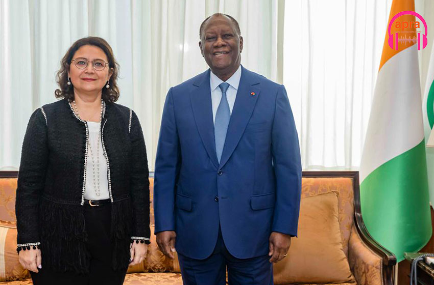 DIPLOMATIE : en fin de mission, l’Ambassadeur de la Turquie en Côte d’Ivoire a fait ses adieux au Président de la république, Alassane Ouattara.