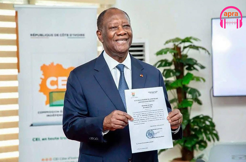 Élection Présidentielle 2025 en Côte d'Ivoire : Alassane Ouattaradépose sa candidature à la CEI