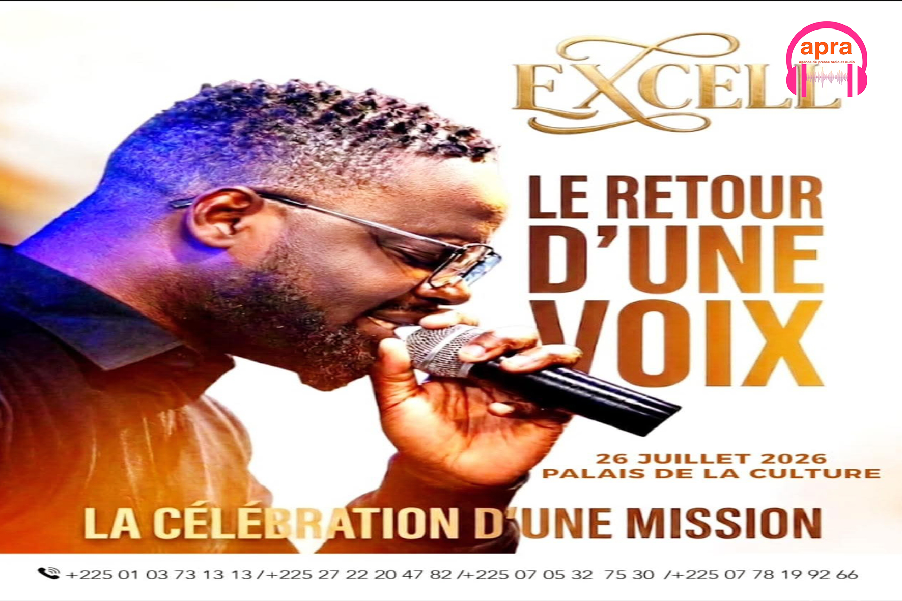 MUSIQUE / Gospel ivoirien : Excell renaît de ses cendres et prépare un retour incandescent au palais de la culture.