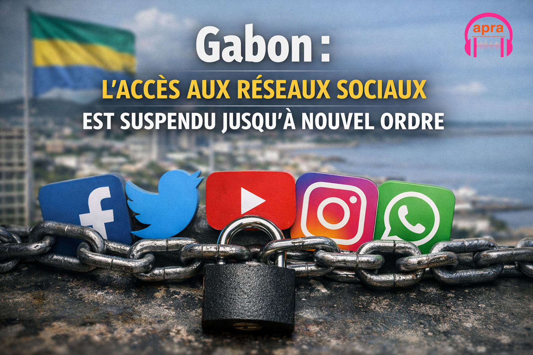 Actualité africaine / Suspension des réseaux sociaux au Gabon.