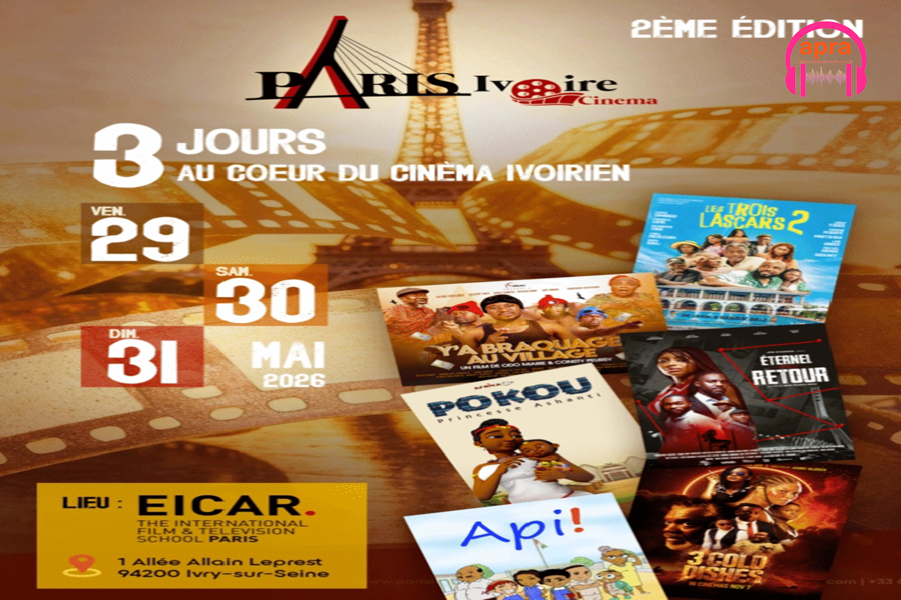 Paris Ivoire Cinéma 2026 : quand Abidjan fait son cinéma en France.