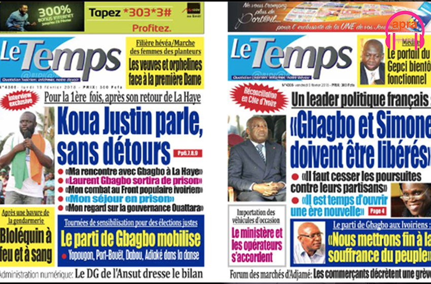 Société / Côte d’Ivoire : l’ANP suspend le quotidien Le Temps et Yacouba Gbané