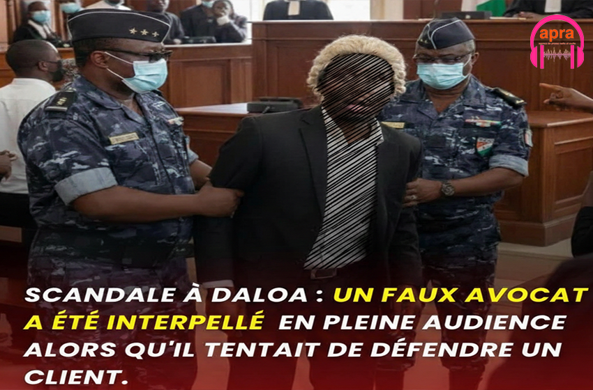 Coup de théâtre à Daloa : un faux avocat démasqué en pleine audience.