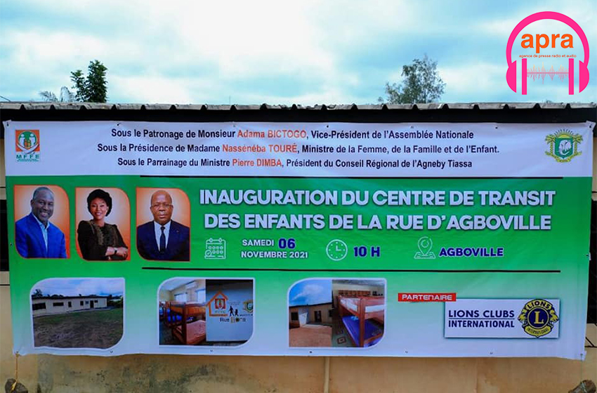 Ouverture du centre de transit et d’orientation pour enfants de la rue à Agboville.