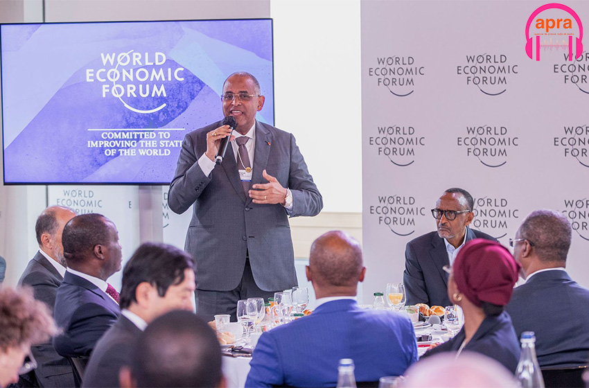 Patrick Achi au Forum Economique Mondial (FEM) de Davos en suisse.