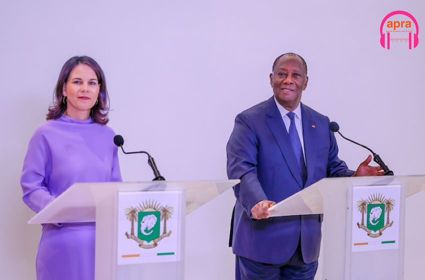 Diplomatie : le président Alassane Ouattara échange avec la ministre fédérale des affaires étrangères d’Allemagne