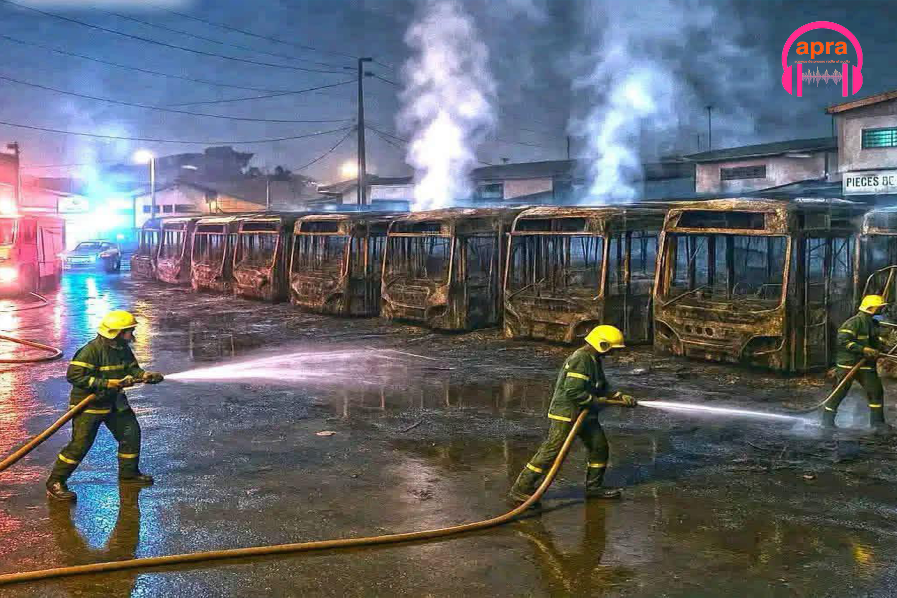 Faits divers / Incendie à la SOTRA : 40 autobus calcinés dans un dépôt à Koumassi.