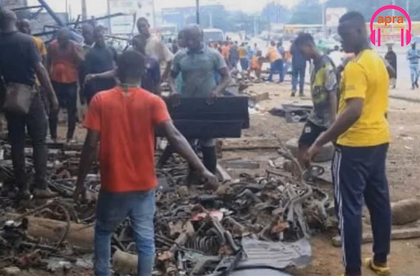 Recasement des ferrailleurs à la nouvelle casse de N'Dotré à Abidjan.