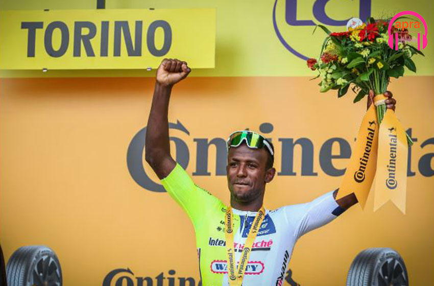 Tour de France : l'Érythréen Biniam Girmay signe un triplé à la 12e étape