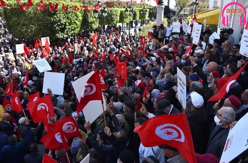 Tunisie : Nouvelle manifestation contre la gouvernance du président Kaïs Saïed.