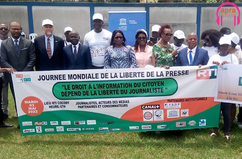 La journée mondiale de la liberté de la presse célébrée par les journalistes en Côte d'Ivoire.