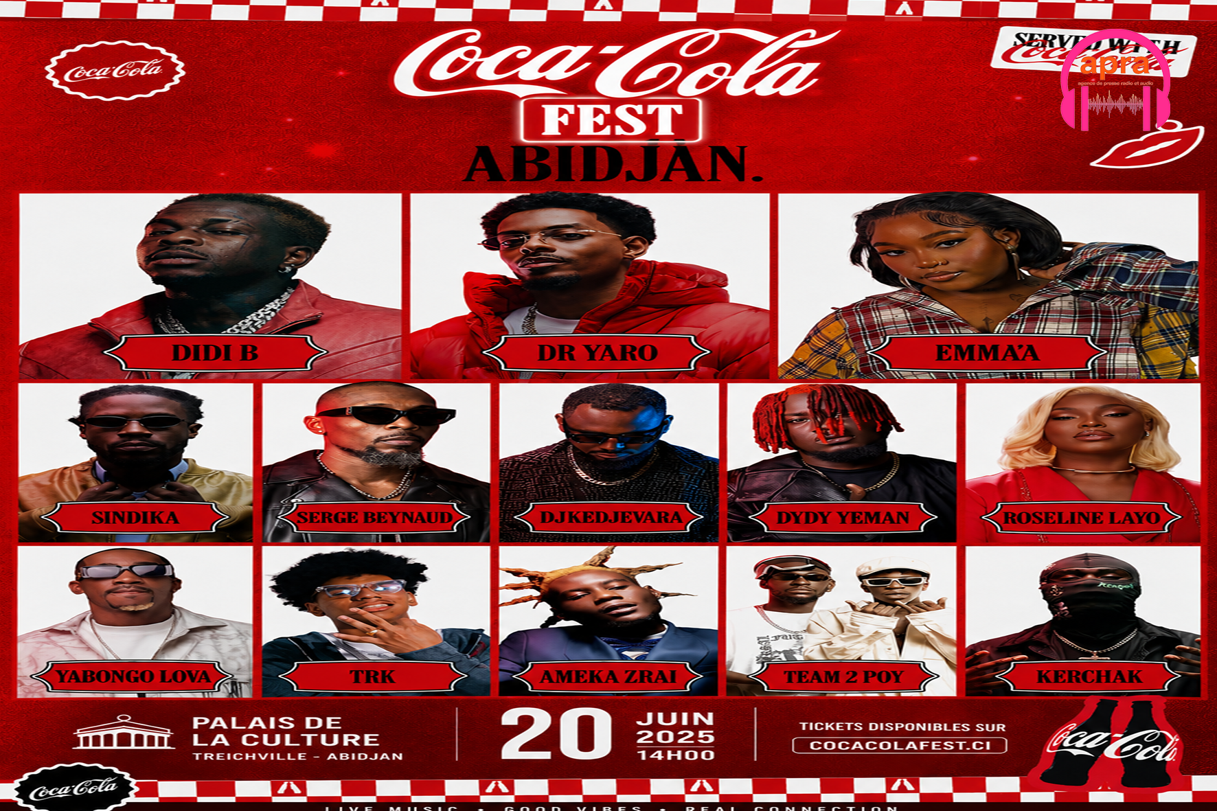 MUSIQUE / Coca-Cola Fest Abidjan : le 20 juin s’annonce explosif au Palais de la Culture !