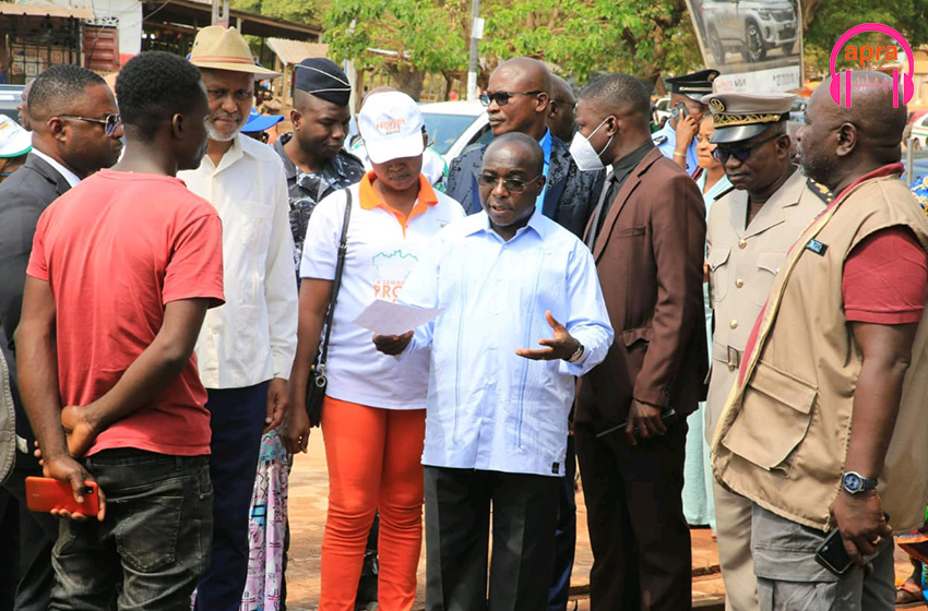 CAN 2023 : Le ministre Bouaké Fofana lance l'opération de libération des grandes artères de Yamoussoukro