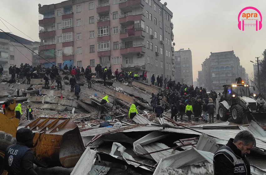 Environnement  / une avalanche de morts causée par un séisme de magnitude 7,8 en Turquie et en Syrie.
