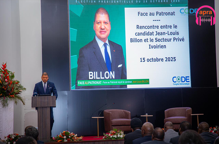 Présidentielle 2025 en Côte d’Ivoire : Devant 350 patrons, Jean-Louis Billon dévoile son « Trépied » économique.