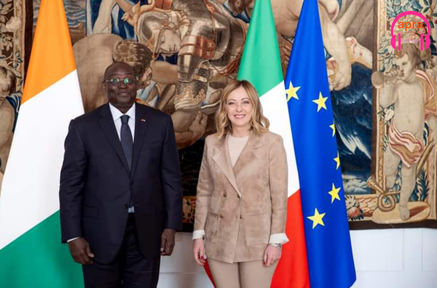 Diplomatie : le vice-président ivoirien a pris part aux travaux du premier Sommet Italie-Afrique